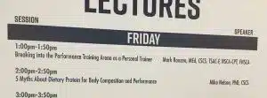 Mike lecture NSCA PT con