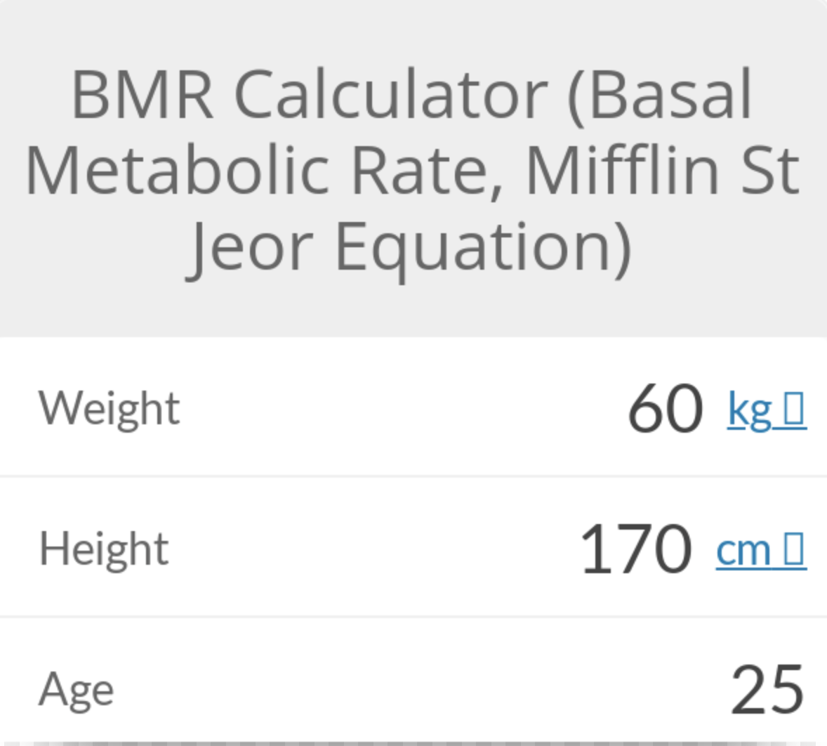 resting metabolic rate for fat loss