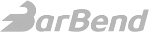 BarBend Logo in Grayscale BarBend grayscale logo with stylized "B" and modern font