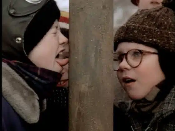 A Christmas Classic Stuck to the Flagpole