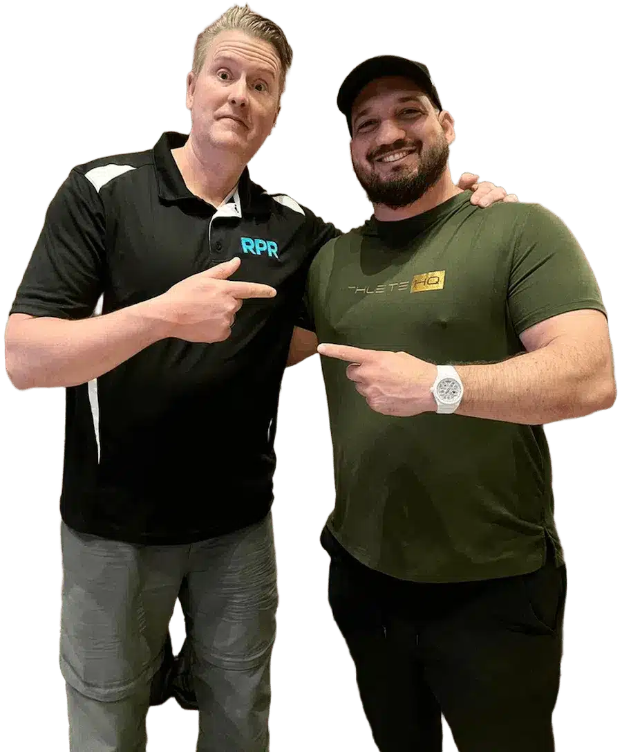 Dr MikeT Nelson with Coach Kav