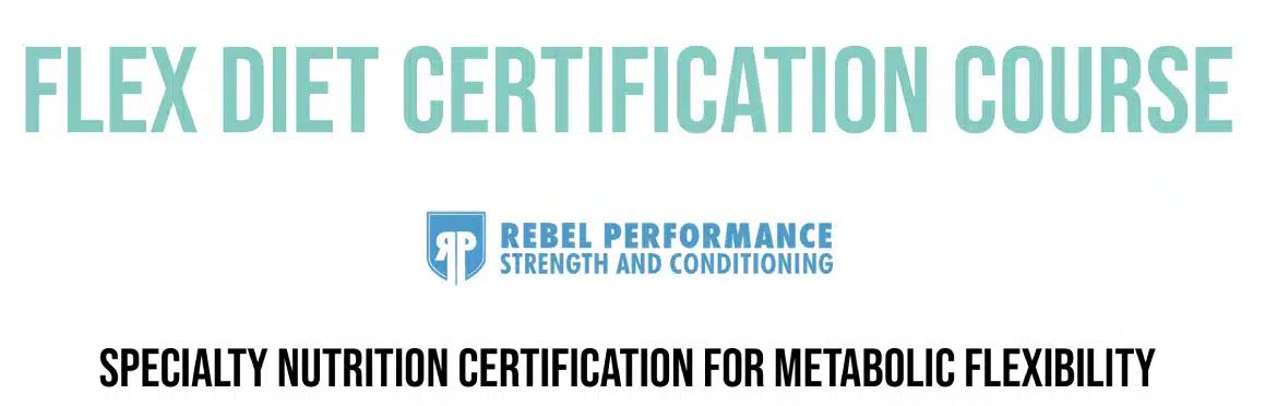 Flex diet certification